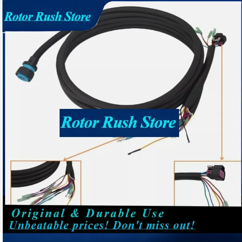 RoRuSFor Outboards, Cable Main Harness 14 Pins For 16.4 Ft