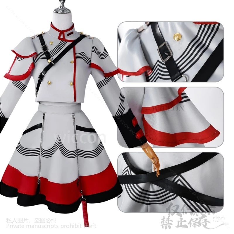 Anime Jirai Kei Girls Project Sekai Cosplay Costume Tetooo Red Dress Lolita Wigs For Halloween Christmas Party Cos Customized