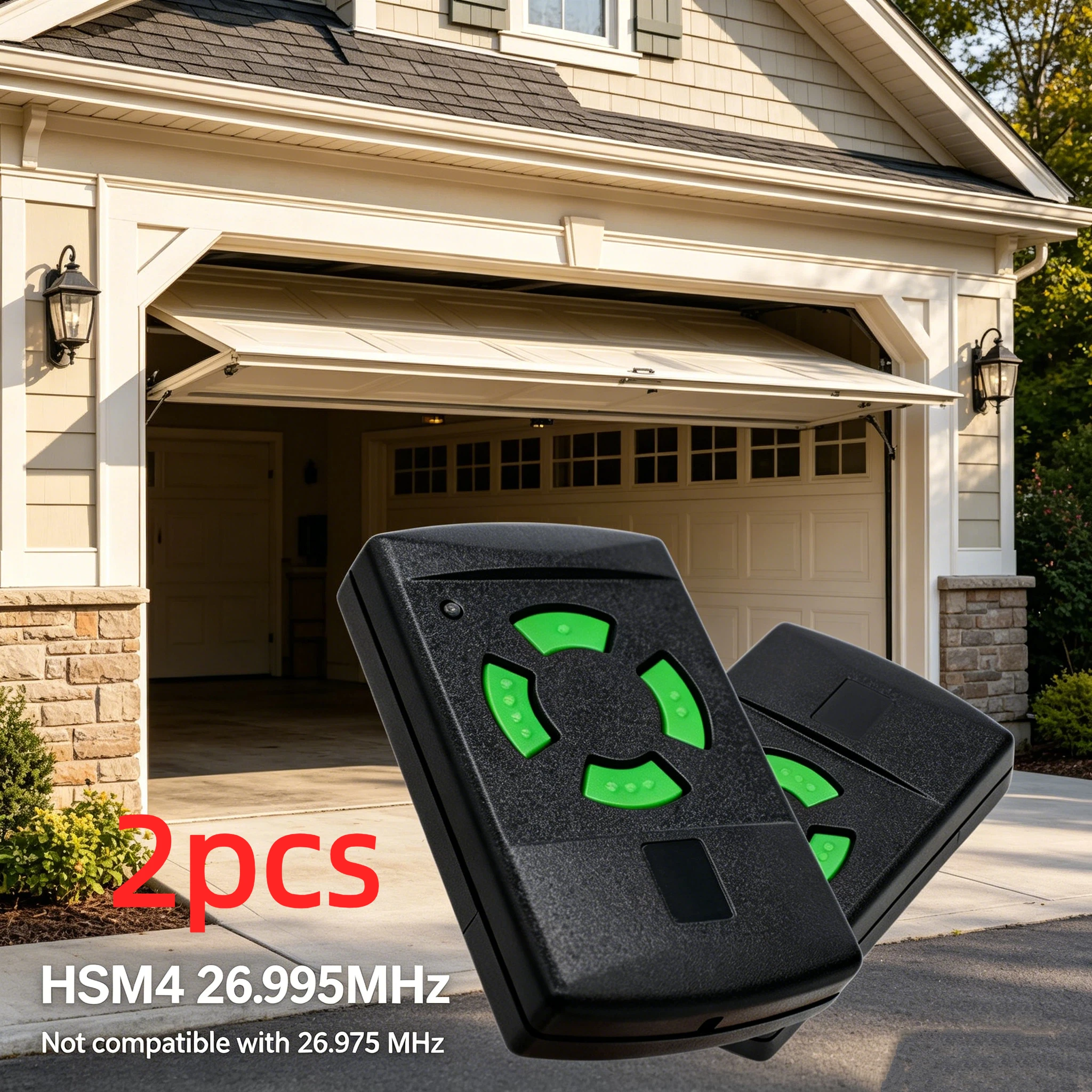 

FOR HS1 HS2 HS4 26.995 MHz GARAGE DOOR REMOTE CONTROL HSE2 HSM2 HSM4 HSP4 HSP4-C 26.995 MHz HSD2-A HSD2-C 26.995 MHz