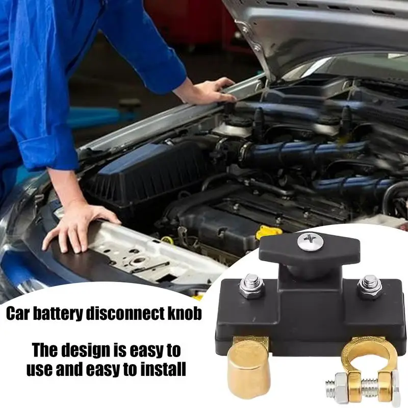 Battery Disconnect Knob Automotive Replacement Battery Shut Off Knob Sturdy Vehicles Battery Power Cut Battery Cut Off Isolator