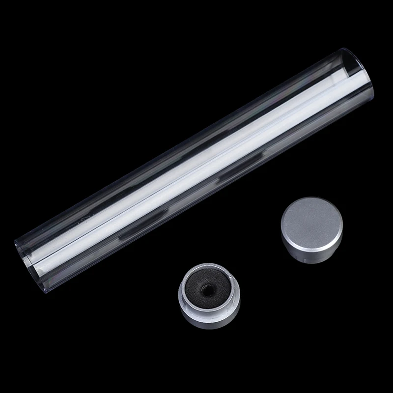 Kristall Transparent Kunststoff Stift Box Geschenk Box Metall Stift Box Transparent Stift Fall