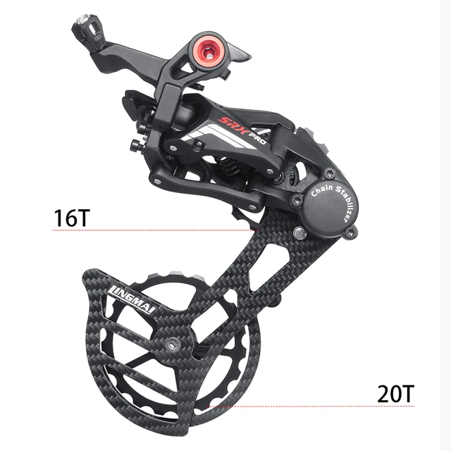 Sensah fibra de carbono srx pro 1x11 velocidade r/l shifter