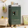 Robotime Robud ヴィンテージ木のおもちゃ キッチン オーブン 子供用 洗濯機 乾燥機 リアリストおもちゃ付き 冷蔵庫 プレイキッチンセット ヴィンテージグリーン 5