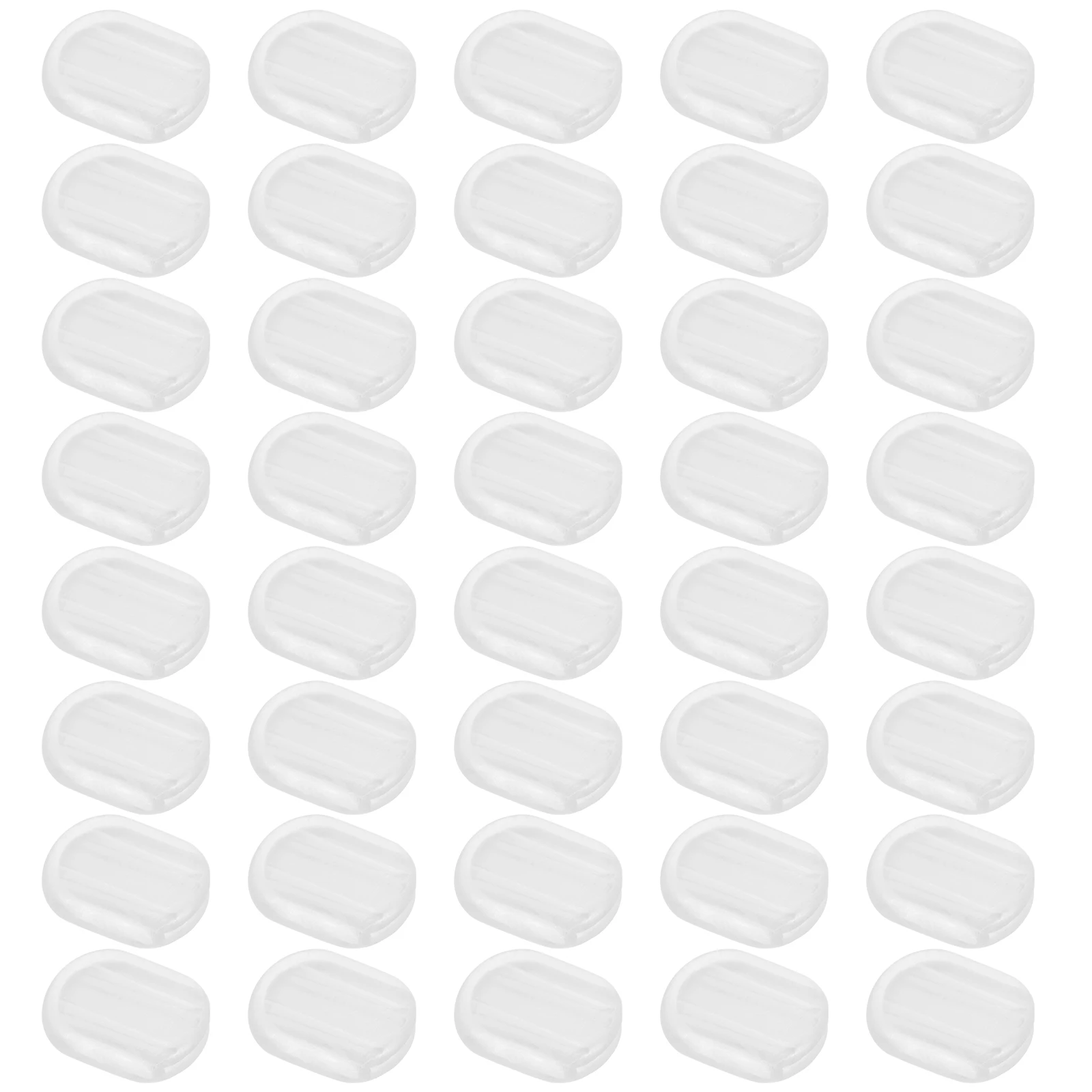 

40pcs Ear Clip Pads Transparent Clip on Plastic Invisible Earrings Mats Skid Resistance Earring Cushions Jewelry