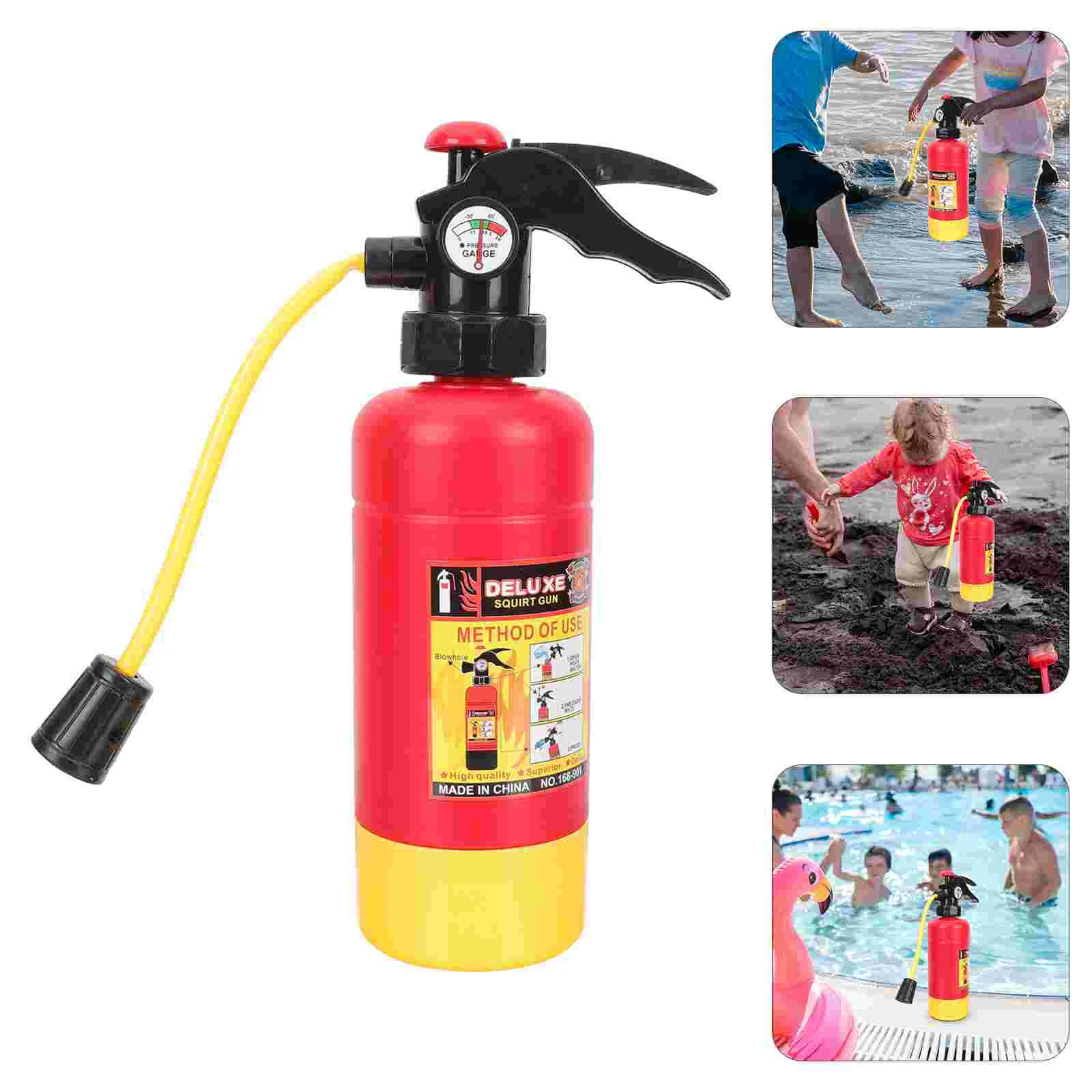 Water Fire Extinguisher Refillable Toy Spray Backpack Mini Extinguishers Red Kids Pool Party