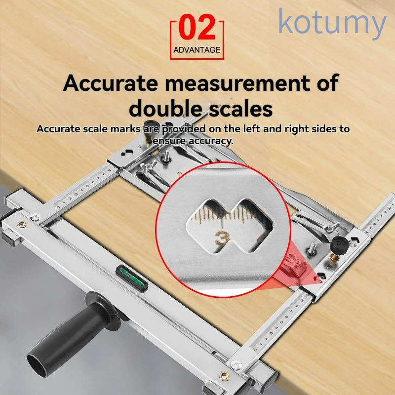 Multifunctional Woodworking Accessory Backstop, High-Precision Base Plate, Cutting Machine Conversion Tool