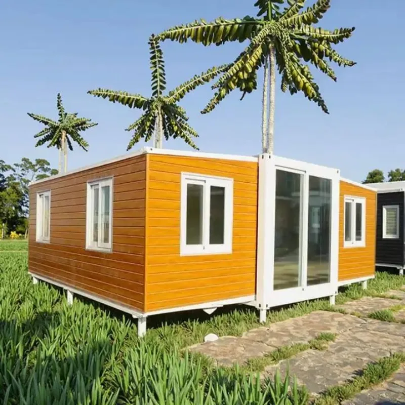 Factory Price Prefabricated Mobile Home 2 3 Bedrooms Tiny House 20Ft 40 Ft Expandable Container Folding House Prefab Homes Villa