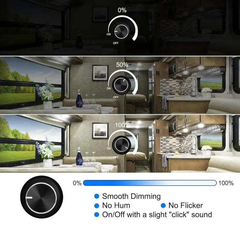 

652F 12-24 В низковольтные световые полосы, диммер, сменные переключатели типа диммера для грузовых потолочных светильников,