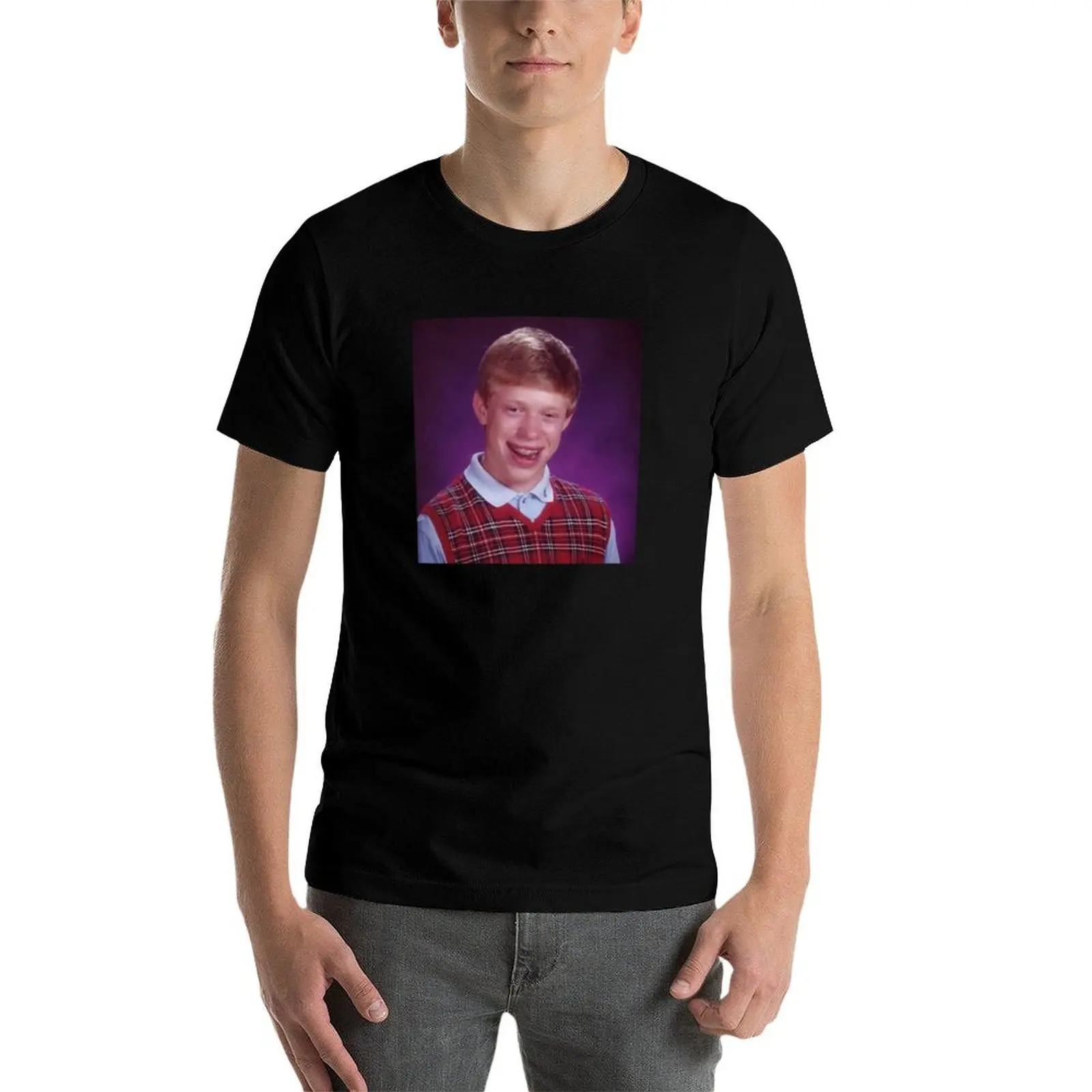 

Bad Luck Brian T-Shirt cotton t shirts high quality men t shirt cotton 100% t shirts with prints T-Shirt