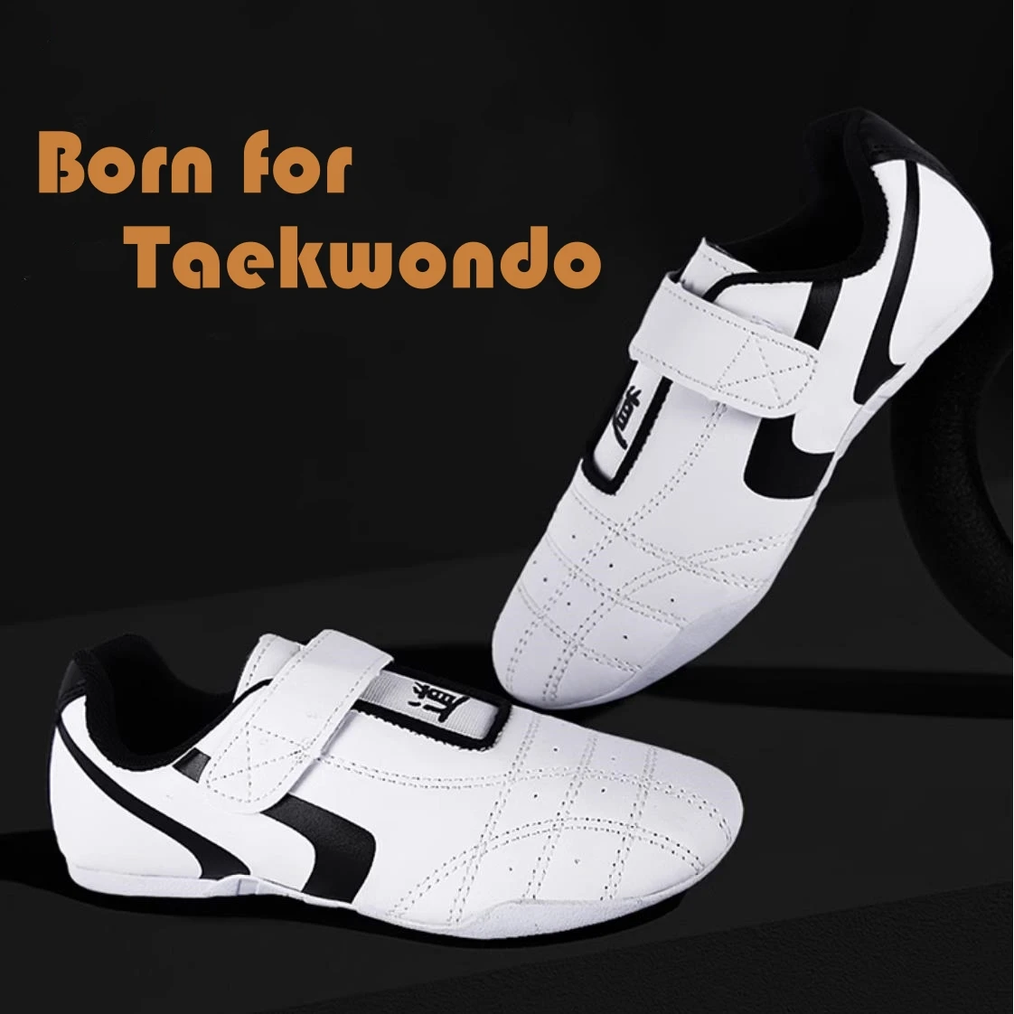 Breathable Taekwondo Shoes Lightweight Non Slip Martial Arts Karate Training Unisex Artificial Leather Chinese Kung Fu Sneakers