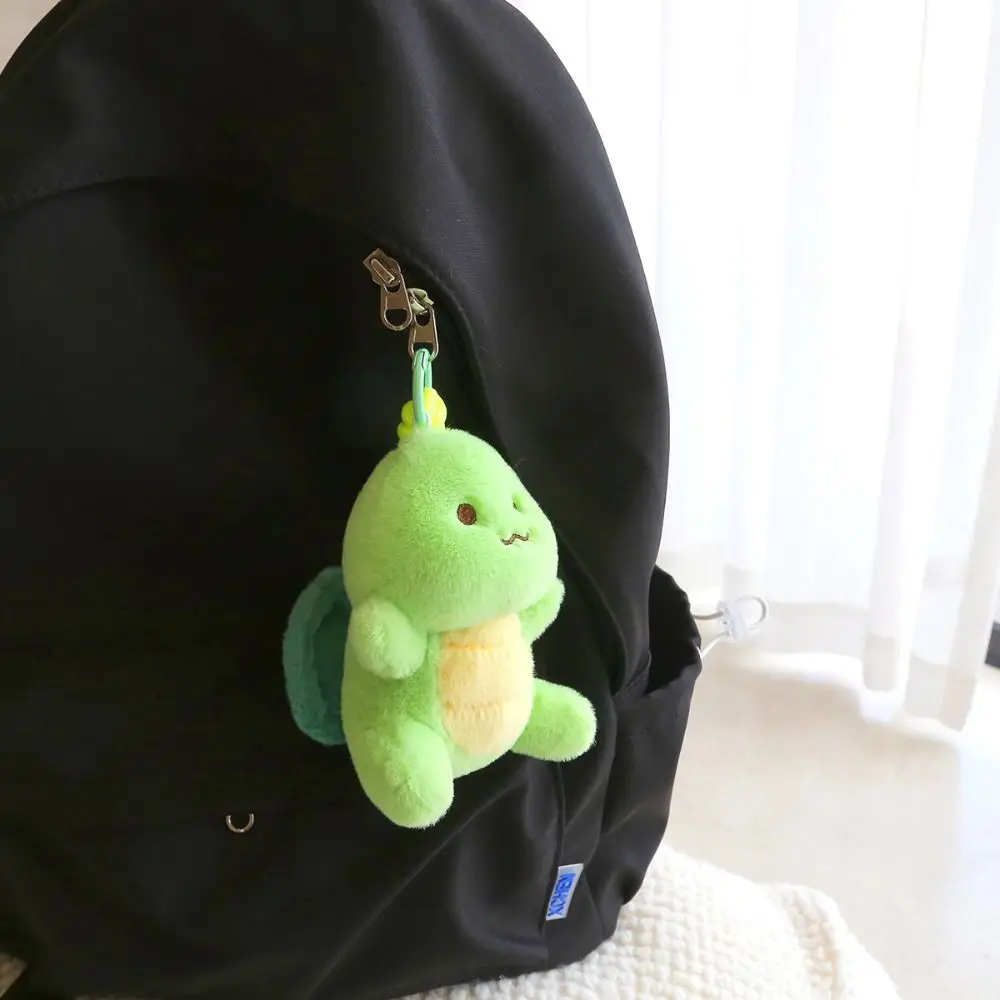 Creative Rotatable Rotating Turtle Plush Keychain Cartoon Animal Plush Turtle Key Ring Soft PP Cotton Green Doll Key Ring Couple