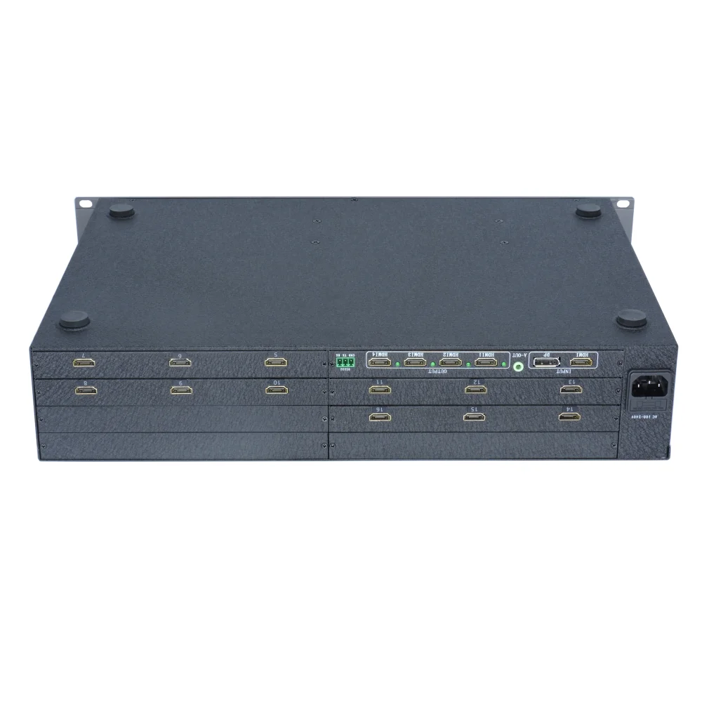 4K video wall controller for 16 units ,suppots 4x4 3x5,4x3,3x3 mode,4K 60 HZ Multi Video Screen Processor Splicer,TK-UD16