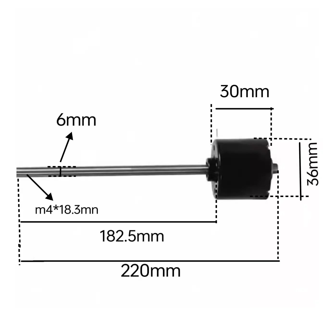 BLDC3630 DC12V 2900RPM Dual Ball Bearing Long Shaft Agitator Brushless Motor for Food Blender Motors /Electric egg beater motor