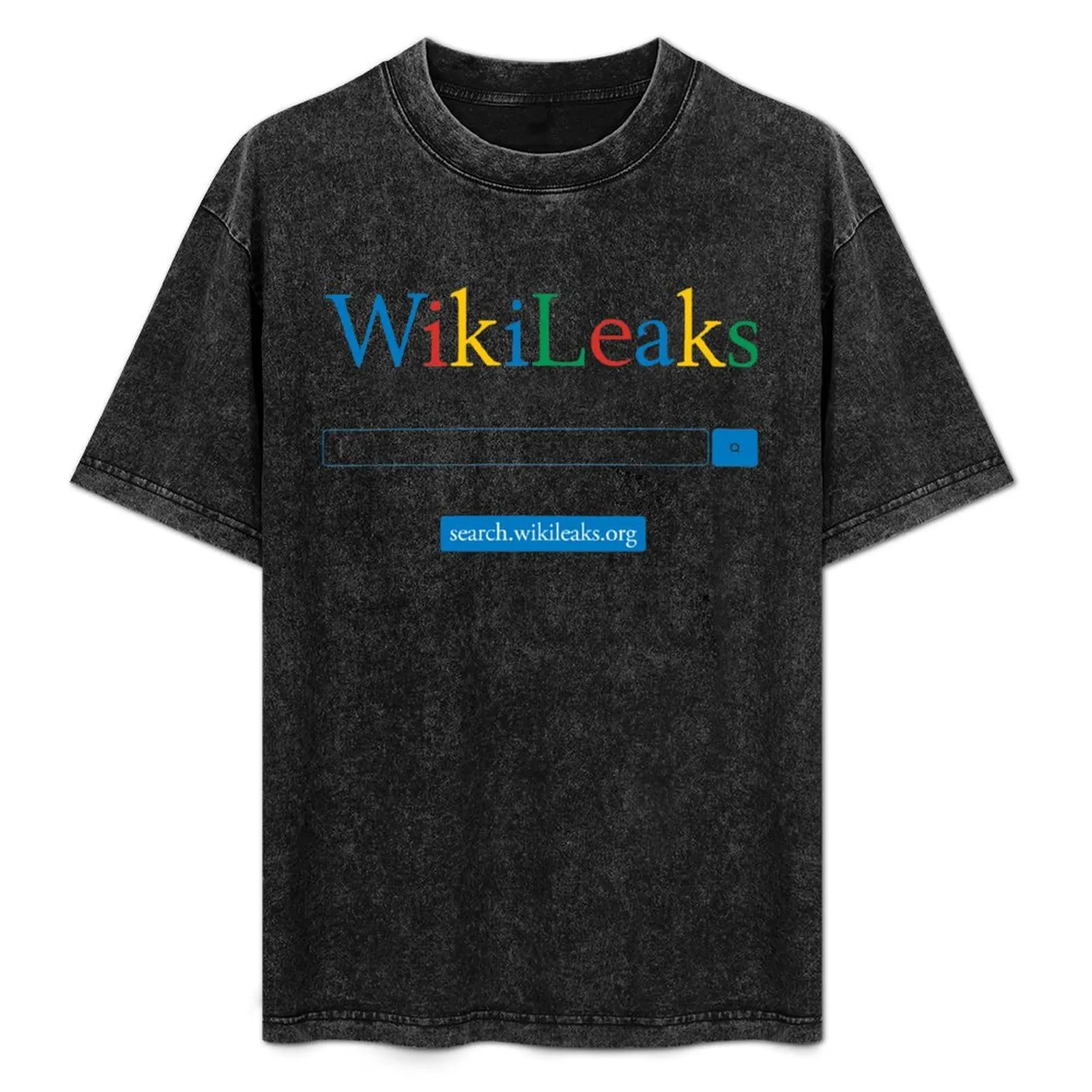 WikiLeaks Search T-Shirt aesthetic clothes anime shirts men