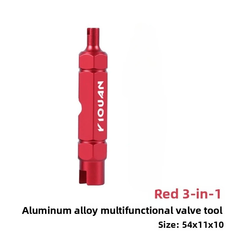 3-in-1 Bike Multifunctional Valve Core Remover Tool Wrench Spanner for Bicycle Schrader and Presta Valve Extender, image 11