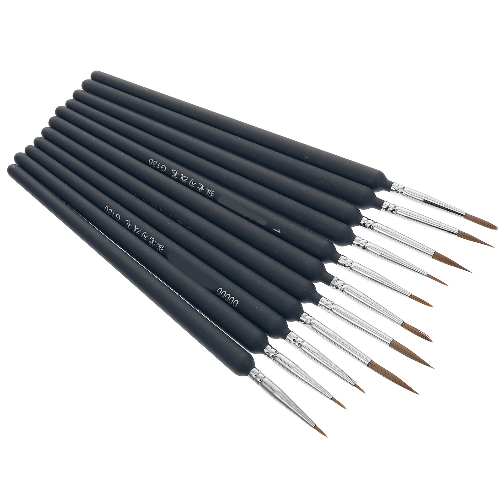 

11 Pcs Oil Painting Hand-painted Brushes Smooth Wooden Handle Watercolor Gouache Card Making Fine Detail Mini Drawing Brush Art