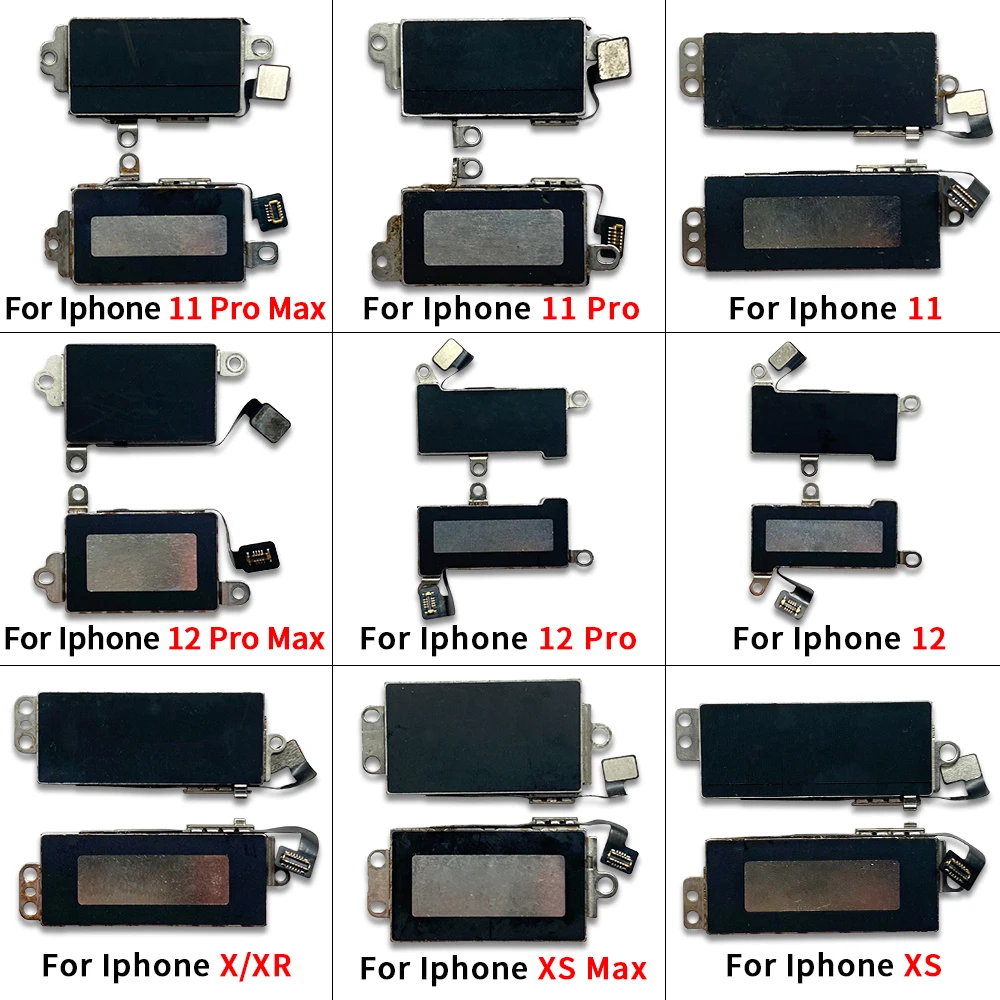 New Vibrator Vibration Silent Motor Module Flex Cable For iPhone 11 12 13 14 15 Pro Max Repair Replacement Parts