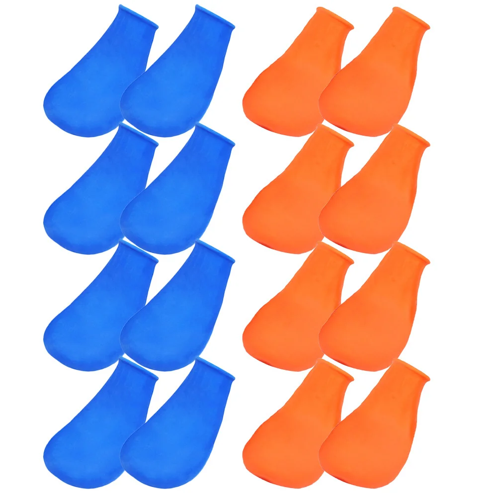 

8Pcs Waterproof Dog Rain Boots Pet Shoes Non-Slip Rubber Booties Easy Wear Outdoor Paw Protector Dog Rain Boots