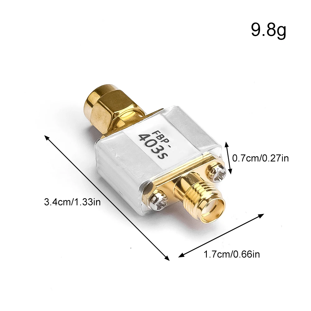 FBP-2400 2.4G 2440MHz Bandpass Filter 403MHz SAW 1500MHz 2350MHz RF Coaxial Bandpass SAW Filter with SMA interface