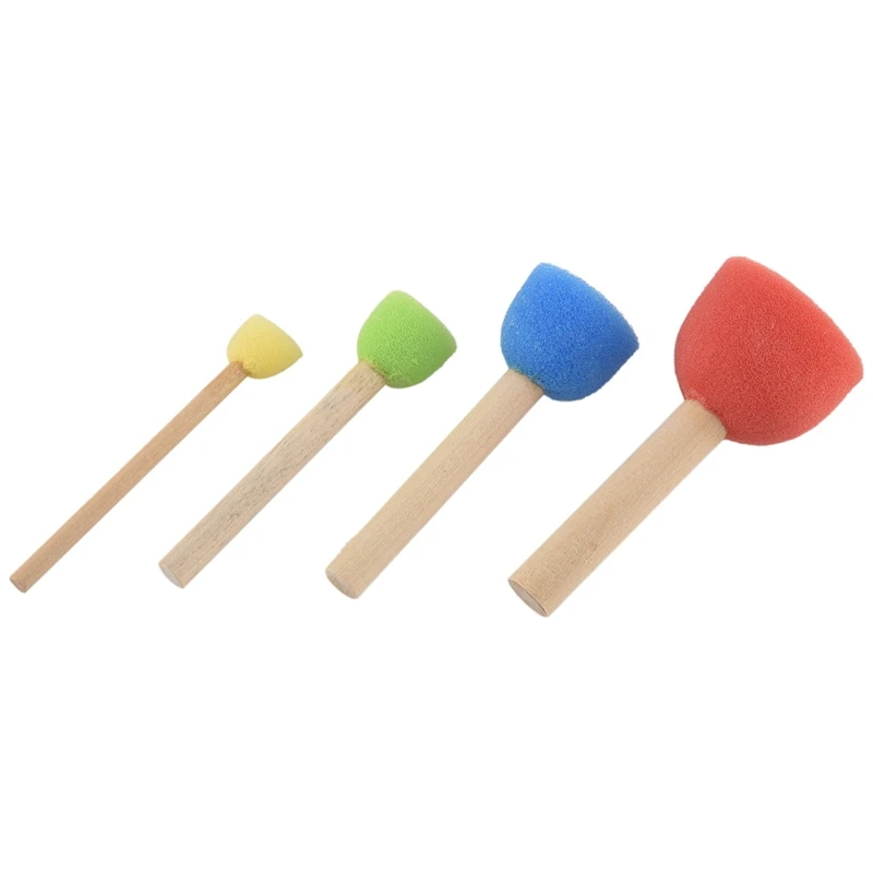 Foam Pouncer Assortment-Sponge Painting Stippler Set 24/Pkg-Foam Brush Value Pack-1.5Cm 2Cm 3Cm 4Cm