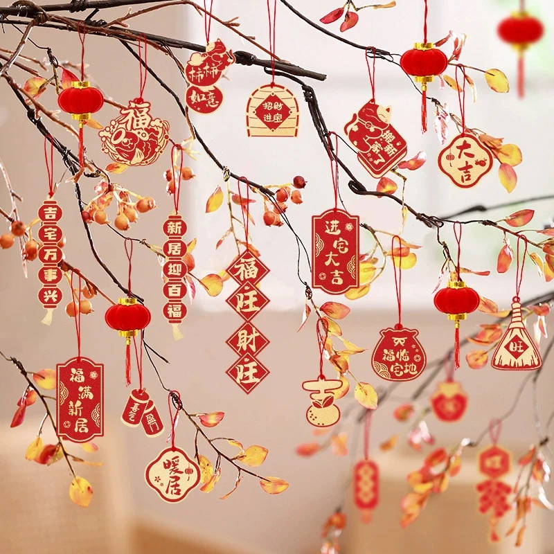 

Новогодние подвесные украшения к Китайскому Новому году 2026, декор для стен и окон, аксессуары, декор в год Лошади