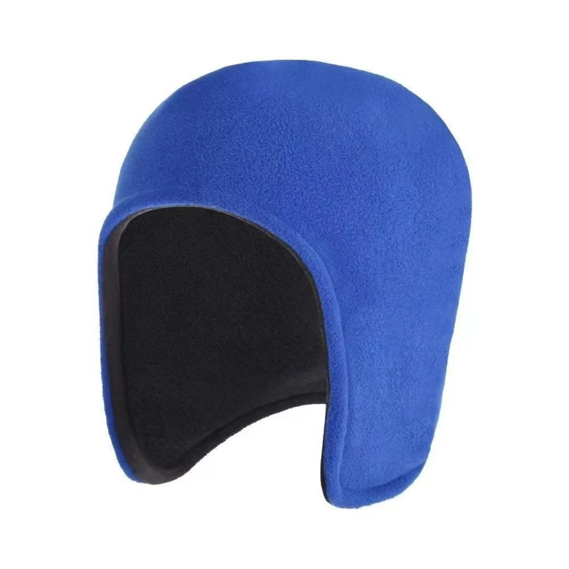 الشتاء في الهواء الطلق ركوب الدراجات قبعة دافئة مع بطانة الصوف يندبروف حماية الأذن طبقة مزدوجة سميكة كبار المواطن قبعة النوم #5