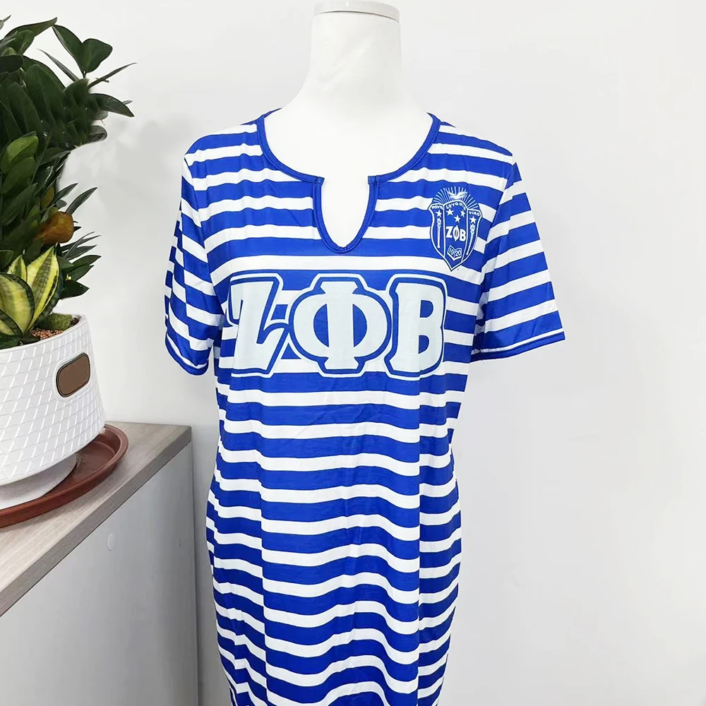 zeta phi beta jersey dress Winters Industries Zeta Phi Beta Blue and White Golf / Tennis Dress