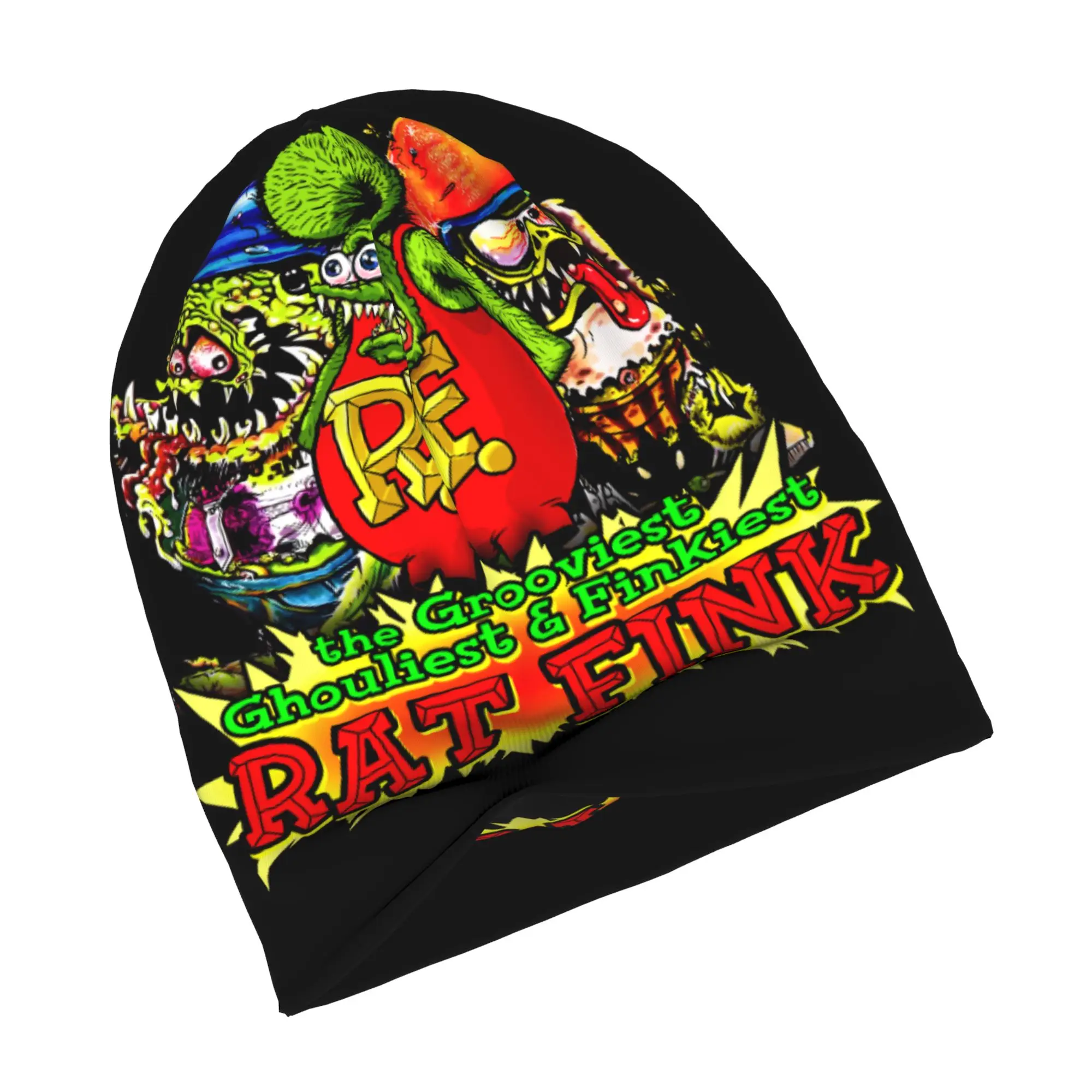R-Rat F-Fink Anime Cartoon Bonnet Hat Knitting Hats Men Women Fashion Unisex  Winter Warm Beanies Cap