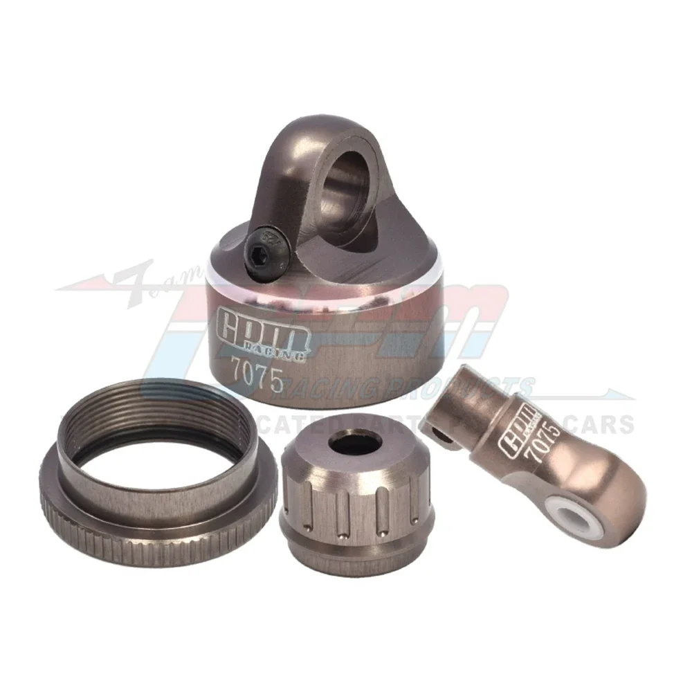 GPM 금속 합금 충격 흡수 장치 캡 커버 + 볼 컵 LOS263008 for LOSI 1/4 PROMOTO-MX PROMOTO-SM FXR 오토바이 RC 자동차