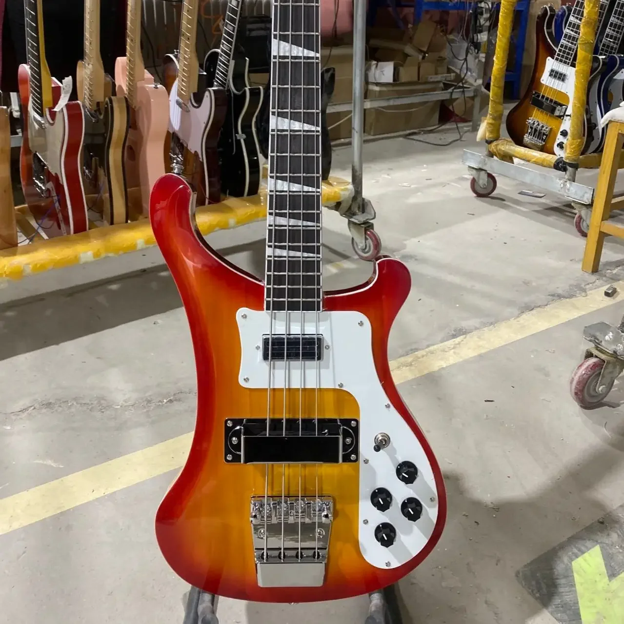 Rickenbacker 4003 Electric Guitar, Bass Guitar, Basswood Body, Cherry Sunburst Color, Rosewood Fretboard, Free Shipping