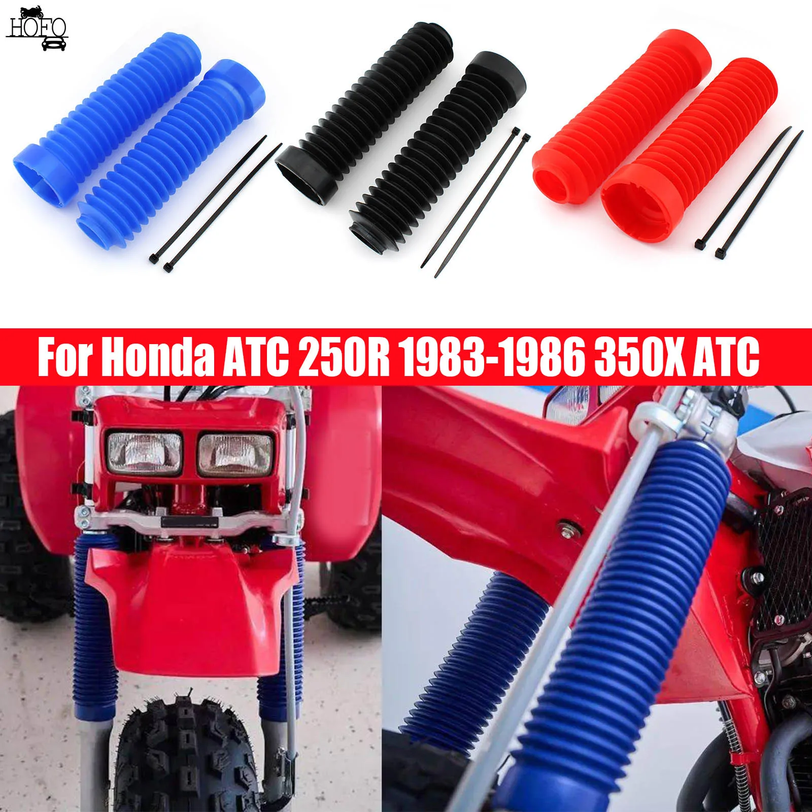 

Motocross Front Fork Protector Anti Dust Covers Gaiters Boots Mubber Dust Proof Sleeve For Honda ATC 250R 350X ATC