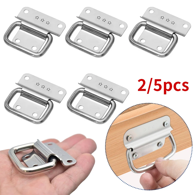 2/5pcs Folding Handles, Box Toolbox Handles, Drawer Cabinet Door Handles, Hardware Accessories