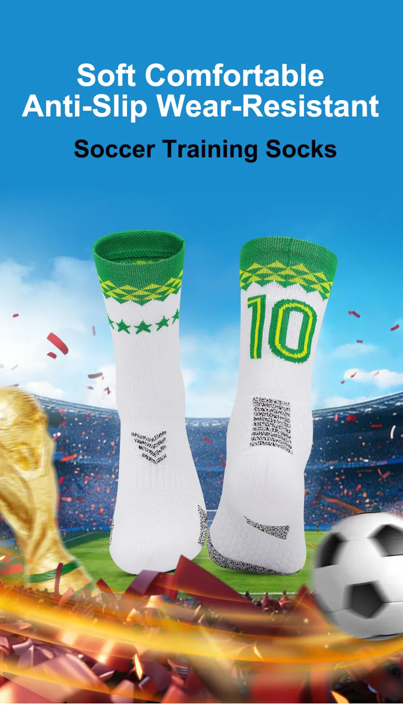 Calcetines de fútbol transpirables para hombres, mujeres y adolescentes