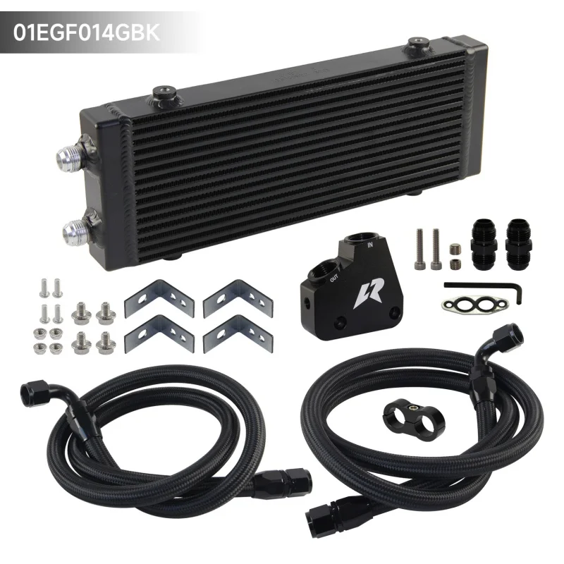 Oil Cooler Kit Small/Medium/Large Size Dual Pass Bar & Plate Fits for Corvette C5 C6 C7 LS1 LS2 LS3 LS6 LS7 LS9
