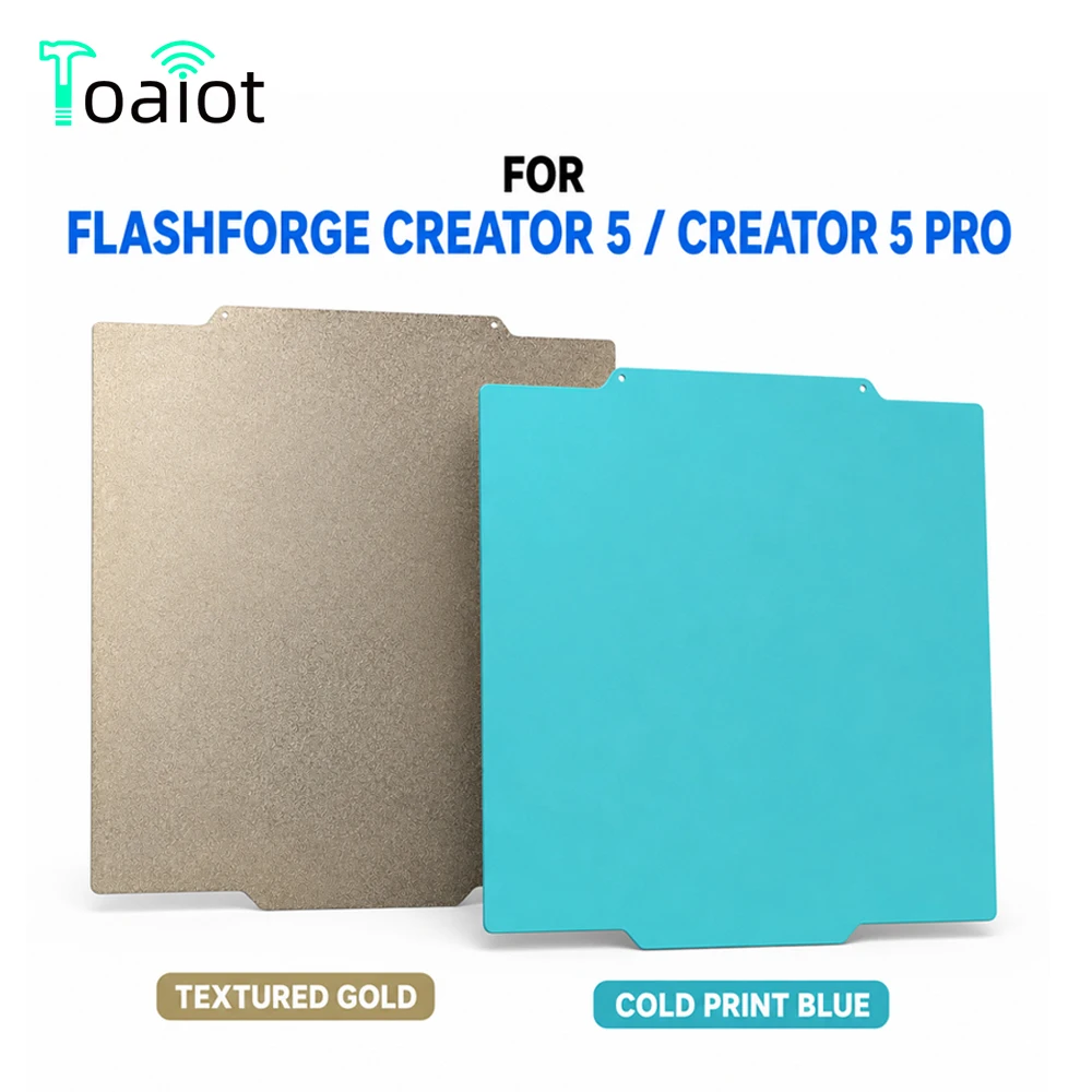 For Flashforge Creator 5/5 Pro Cold Build Plate And Double-sided Gold  Plate  Stable Printing Durable For 3D Printer Parts