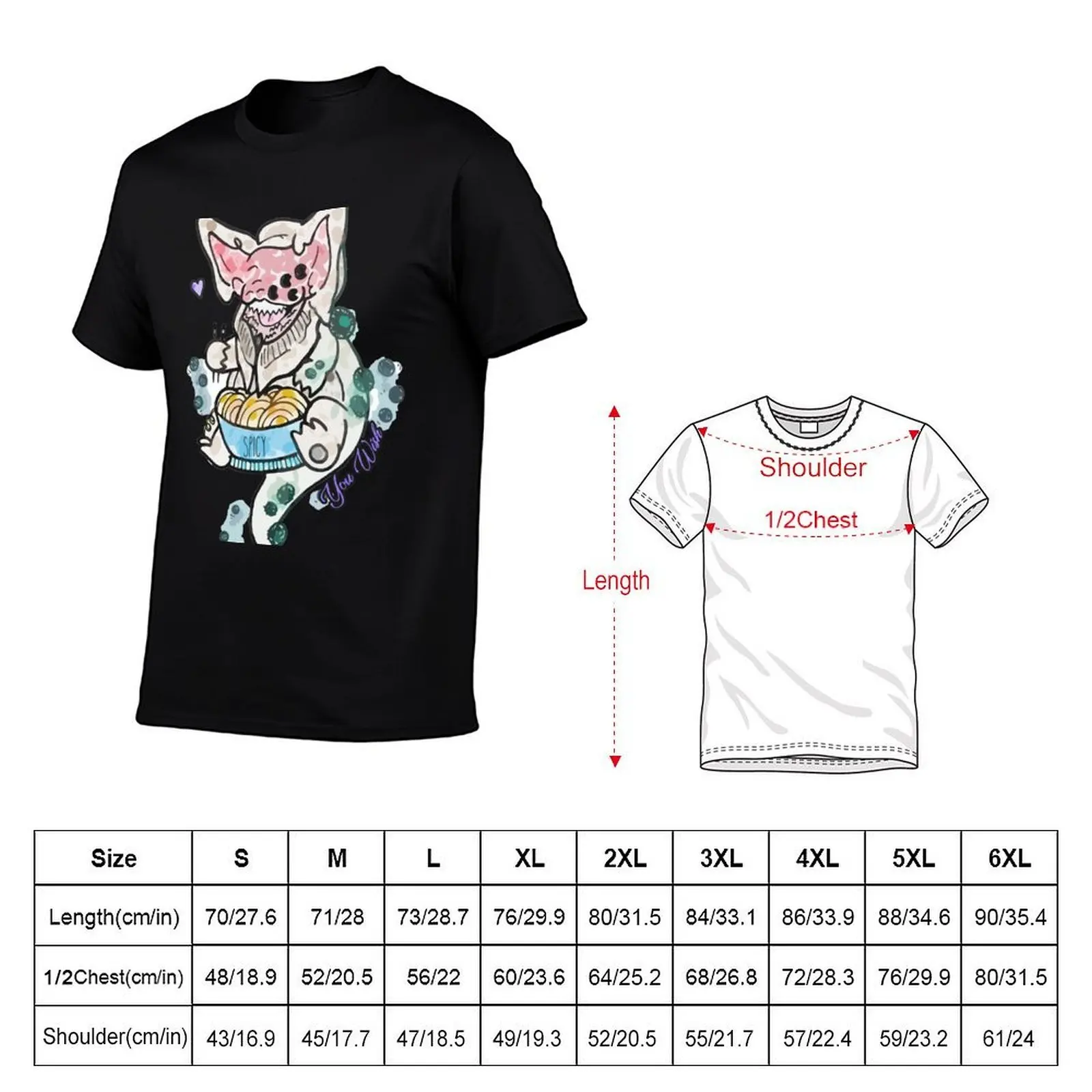 Riven of a Thousand Noodles (Color) T-Shirt, Summer Casual Cotton Tee, Oversized Streetwear Tops, Vintage Graphic Print