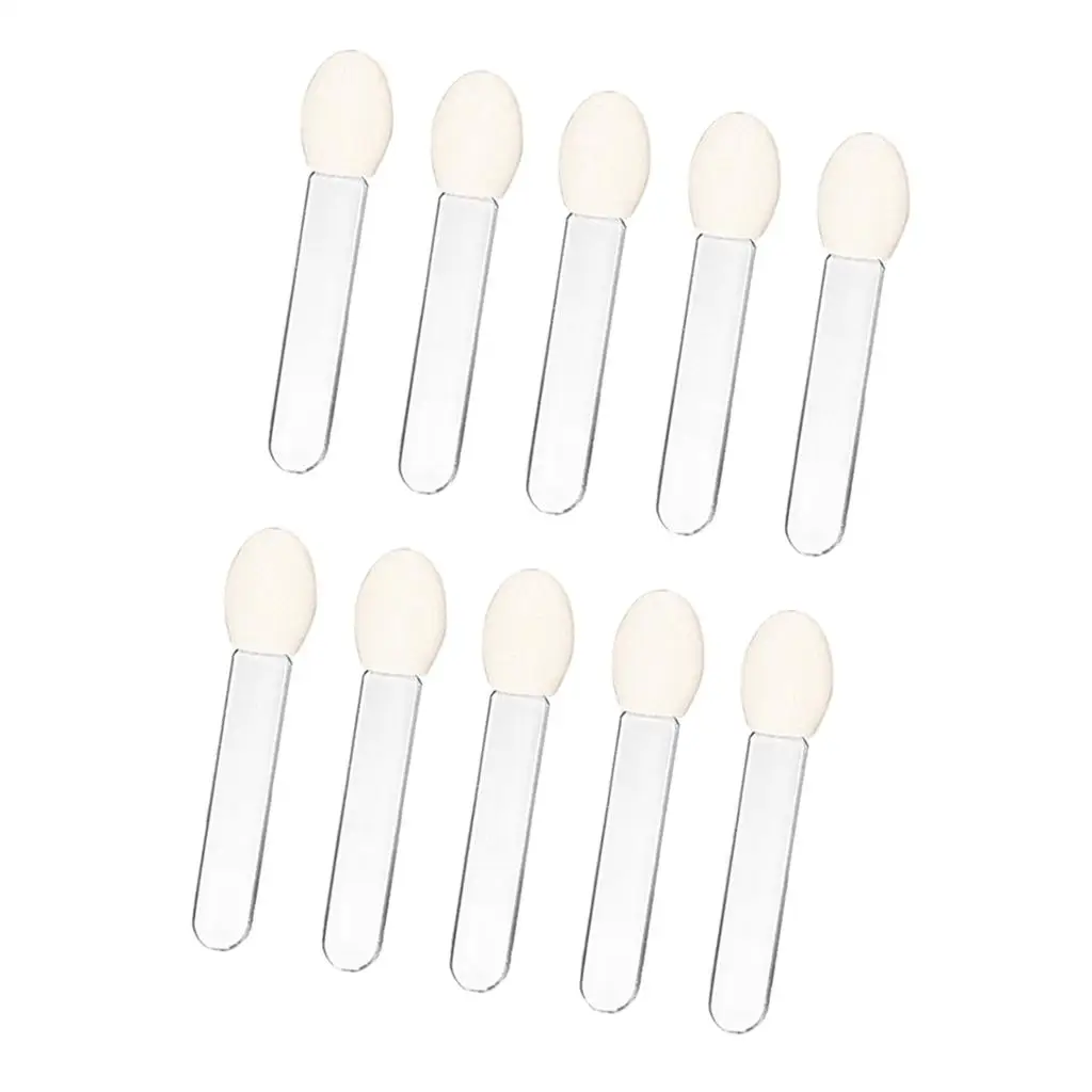 Brosse à fard à paupières Portable, applicateur d'éponge simple face, Mini ensemble de pinceaux de maquillage pour sac de maquillage de voyage, 10 pièces