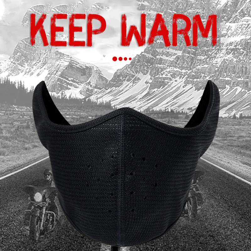 Флисовая Ветрозащитная маска для лица с защитой от замерзания Флисовая Ветрозащитная маска для лица с защитой от замерзания