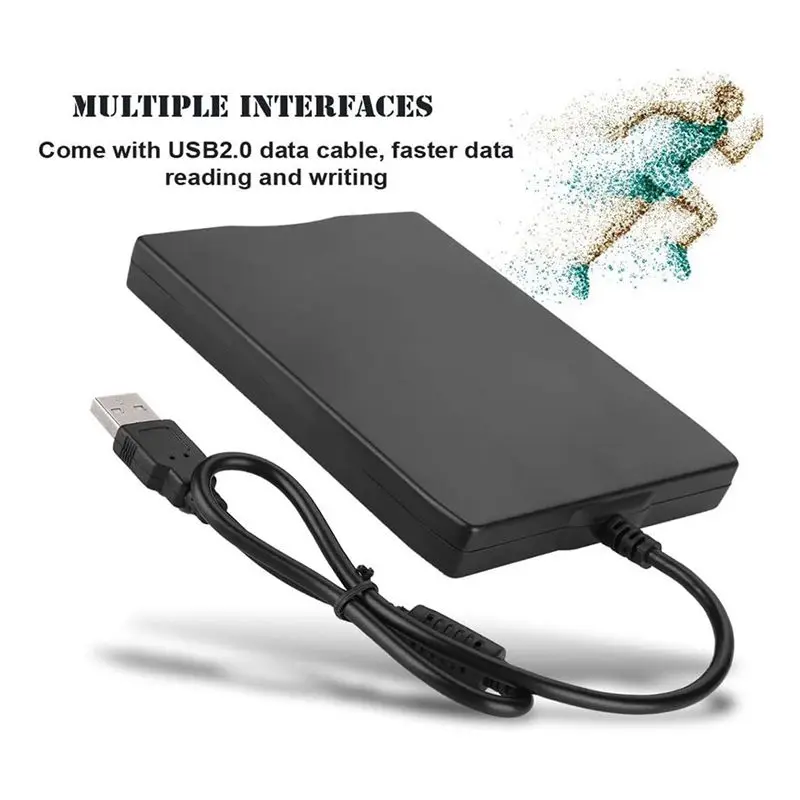 Unidad de Dispositivo de Lectura de Discos Flexibles USB Esencial de 3.5 Pulgadas, Unidad de Discos Flexibles FDD Externa Portátil de 1.44 MB para PC Portátil con Windows 7, 8, 2000, XP, Vista