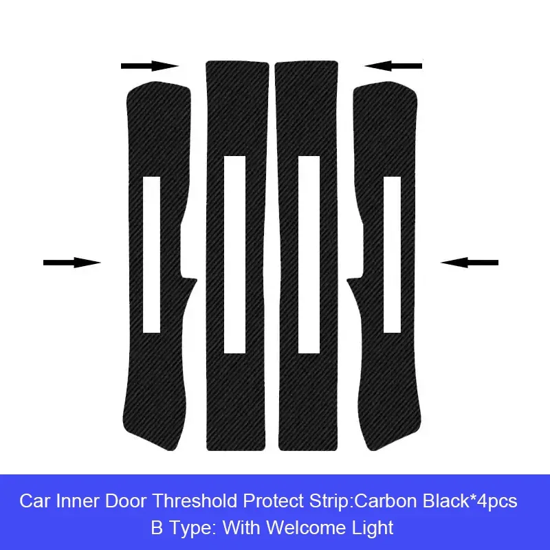 

Car B-Pillar Door Anti-Kicks Protect Pad PU Leather Trunk Anti-Dirty Scratch Resistant Accessory For Volkswagen Tiguan 2019-2023