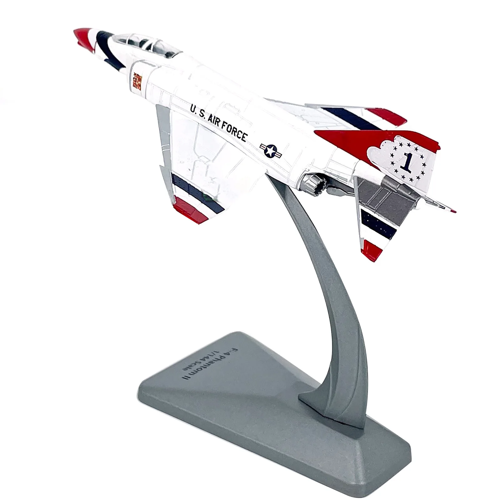 1/144 Scale Alloy Airplane Model USAF F-4 Phantom II Fighter For McDonnell-Douglas Finished Metal Model 14*9.5cm Home Decor Gift