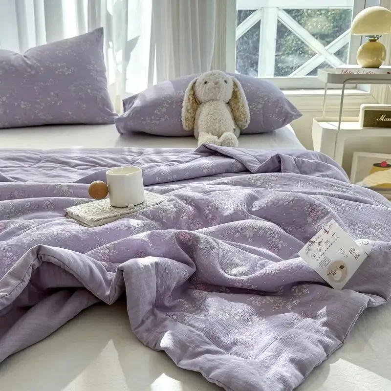 

Spring and Summer New Cloud Knitted Cotton Quilt Double Summer Quilt Student Dormitory Air Conditioning Quilt