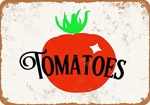 

8x12 in Metal Sign Tomatoes Wall Decor