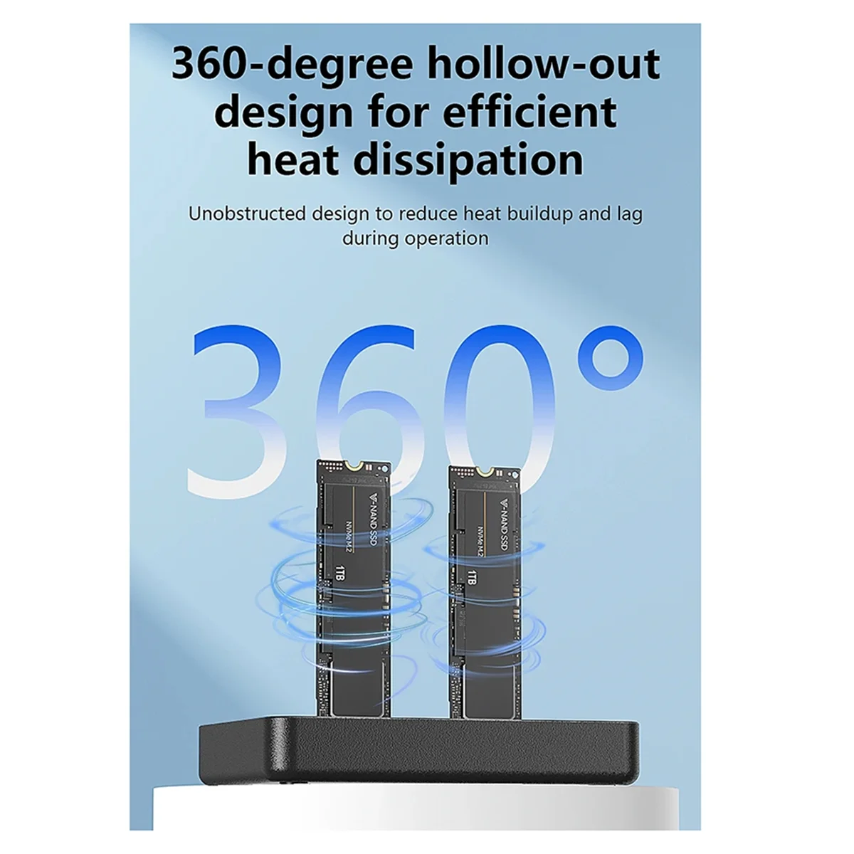 

2025+ Dual-Bay M.2 NVME SSDClone DockingStation 20Gbps USB3.2 USBC TypeC OFFline Cloner Duplicator NVme PCIE Enclosure(EU)