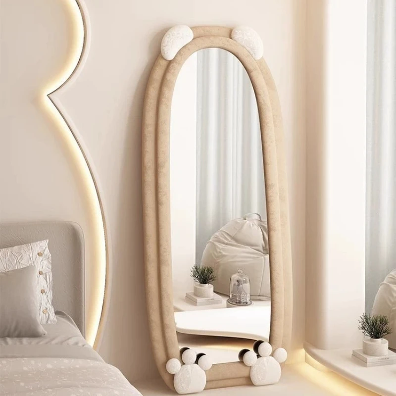 Clothing store fitting mirror, irregular bear dressing mirror, full-body floor-standing mirror