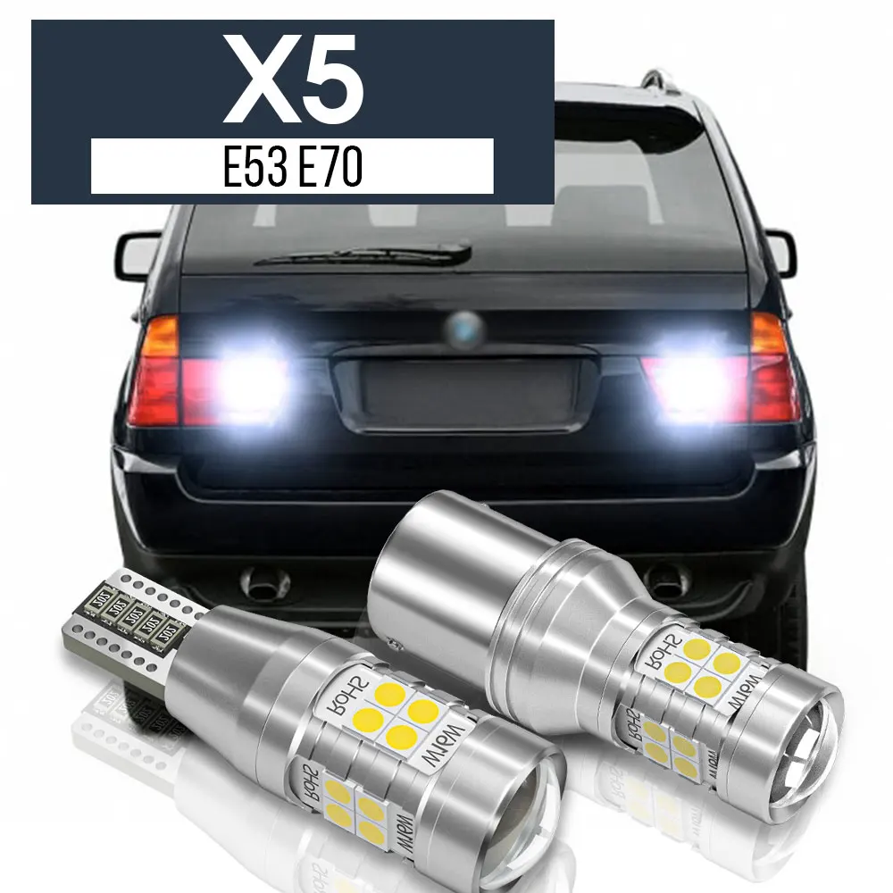 

2pcs LED Backup Light Reverse Lamp Blub Canbus Accessories For BMW X5 E53 E70 2000-2013 2004 2005 2006 2007 2008 2009 2010 2011