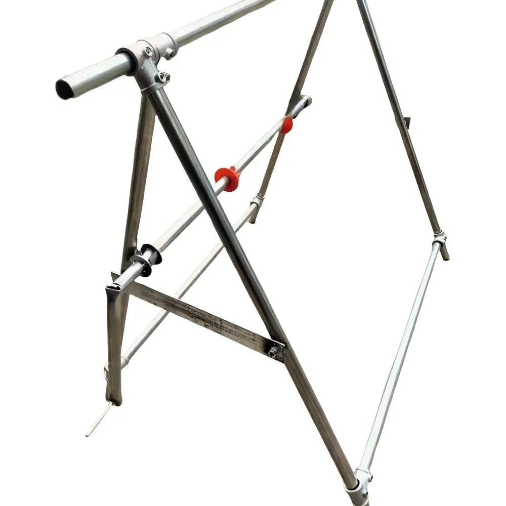 

Drip irrigation tape rewinding tool pulling shelf