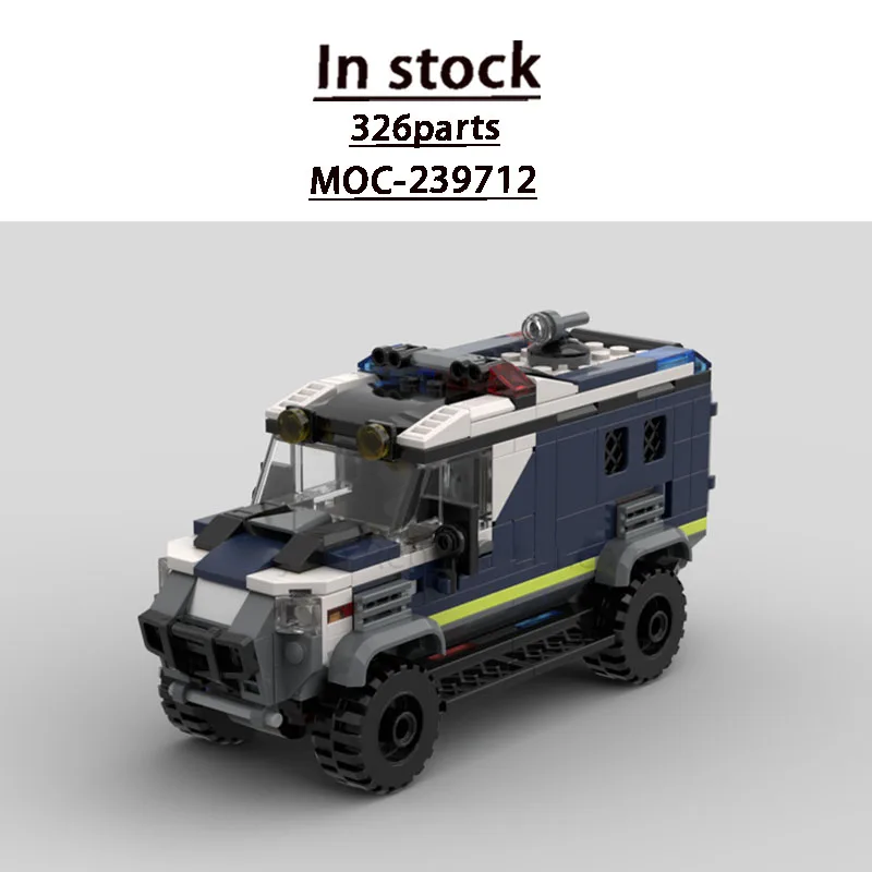 

Конструктор MOC-239712: Модель полицейской машины для городской службы спасения, 326 деталей, подарок для мальчиков на день рождения