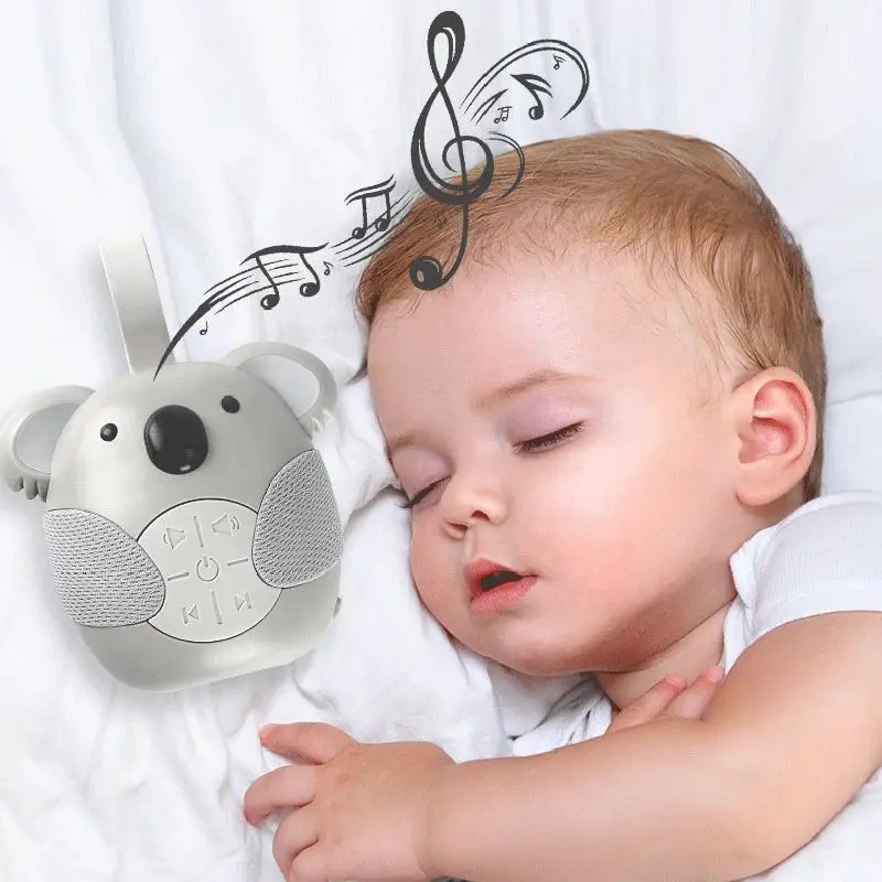 Juguetes calmantes para bebés, máquina portátil de ruido blanco, chupete para bebés con 12 música ligera para niños pequeños, máquina de sonido para dormir con apagado temporizado