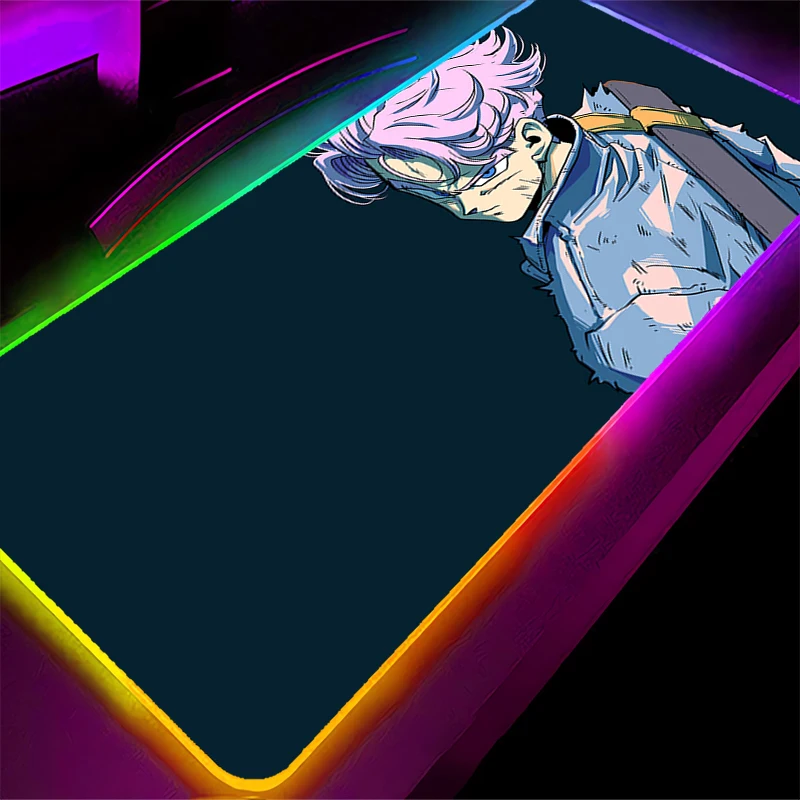 

Backlight Gaming Mouse Pad LED Dragon Ball Trunks Computer Gamer Laptop Keyboard Carpet Mouse Mat RGB Non-Slip Rubber Table Rug